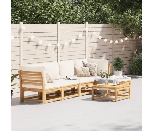 6-Daļīgs Dārza Atpūtas Mēbeļu Komplekts Ar Matračiem, Akācija Vidaxl