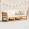 3-Osaline Aiamööbli Komplekt Patjadega, Akaatsiapuit Vidaxl