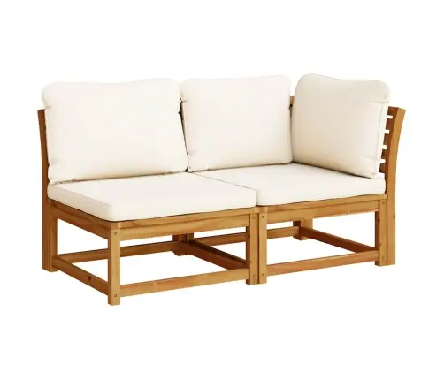 3-Osaline Aiamööbli Komplekt Patjadega, Akaatsiapuit Vidaxl