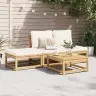 4-Daļīgs Dārza Atpūtas Mēbeļu Komplekts Ar Matračiem, Akācija Vidaxl 4-Daļīgs Dārza Atpūtas Mēbeļu Komplekts Ar Matračiem, Akācija Vidaxl