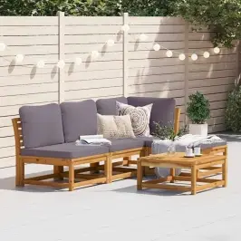 Sodo Komplektas Su Pagalvėlėmis, 5 Dalių, Akacijos Masyvas