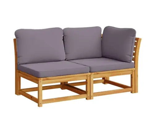 7-Daļīgs Dārza Atpūtas Mēbeļu Komplekts Ar Matračiem, Akācija Vidaxl