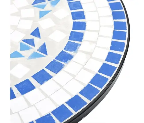 Mozaīkas Bistro Mēbeles, Zils Ar Baltu, Dzelzs, Keramika Vidaxl