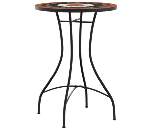 Mozaikinis Bistro Komplektas, Terakota/Baltas, Geležis/Keramika