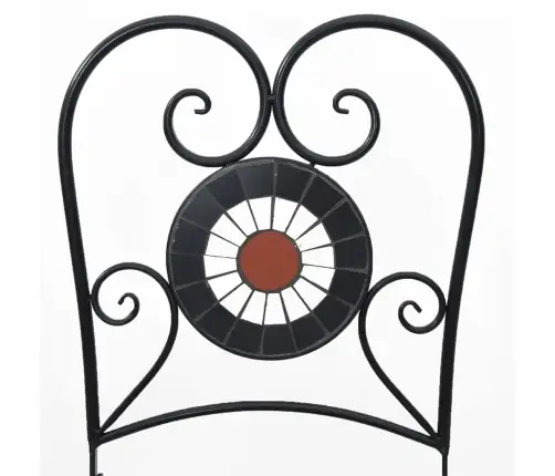 Mozaikinis Bistro Komplektas, Terakota/Baltas, Geležis/Keramika