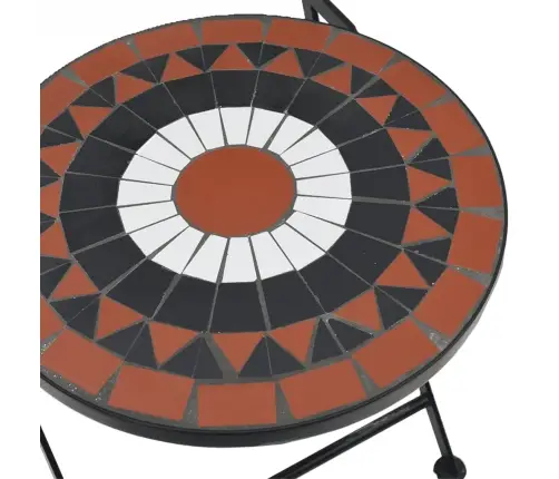 Mozaikinis Bistro Komplektas, Terakota/Baltas, Geležis/Keramika