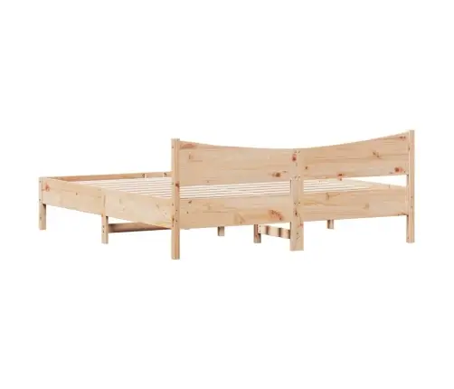 Gulta Bez Matrača, 200X200 Cm, Priedes Masīvkoks Vidaxl