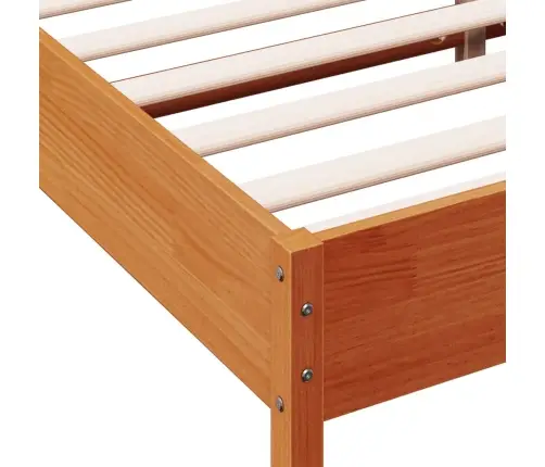 Voodiraam Ilma Madratsita, Vahapruun, 200 X 200 cm Männipuit