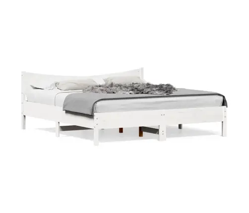 Lovos Rėmas Be Čiužinio, Baltas, 180X200cm Pušies Masyvas