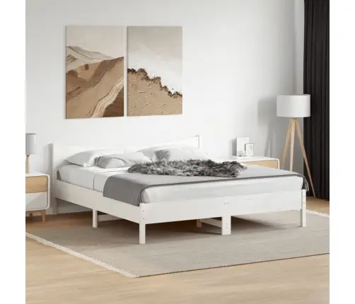 Lovos Rėmas Be Čiužinio, Baltas, 180X200cm Pušies Masyvas