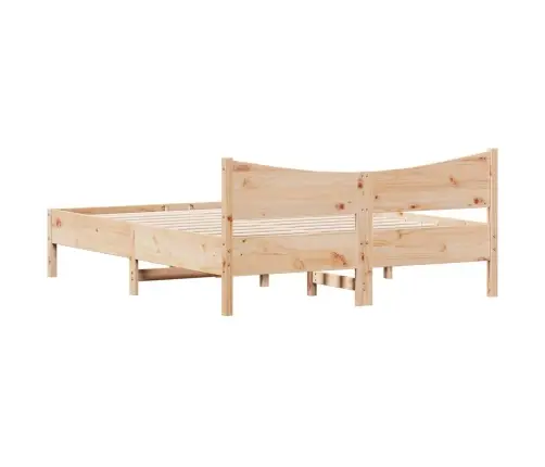 Gulta Bez Matrača, 150X200 Cm, Priedes Masīvkoks Vidaxl