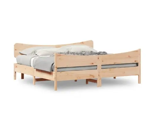 Gulta Bez Matrača, 200X200 Cm, Priedes Masīvkoks Vidaxl