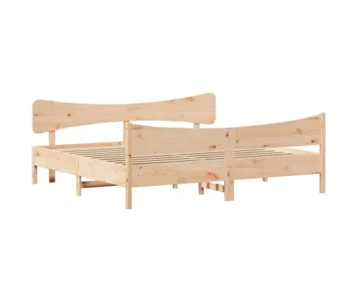 Gulta Bez Matrača, 200X200 Cm, Priedes Masīvkoks Vidaxl