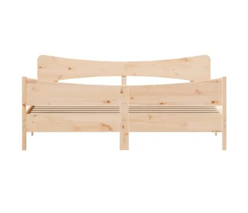 Gulta Bez Matrača, 200X200 Cm, Priedes Masīvkoks Vidaxl