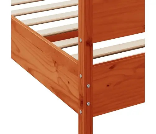 Lovos Rėmas Be Čiužinio, Vaško Rudas, 180X200cm Pušies Masyvas