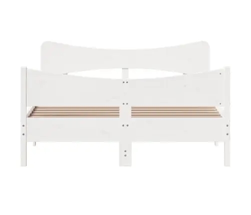 Voodiraam Ilma Madratsita, Valge, 160 X 200 cm Männipuit