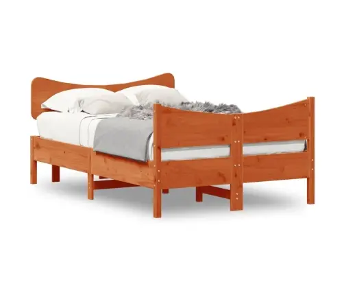 Lovos Rėmas Be Čiužinio, Vaško Ruda, 120X200cm Pušis