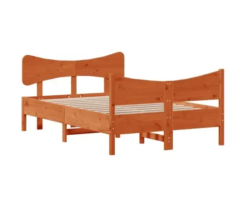 Lovos Rėmas Be Čiužinio, Vaško Ruda, 120X200cm Pušis