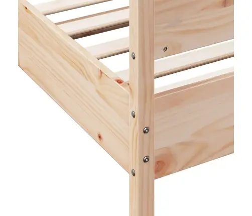 Gulta Bez Matrača, 90X200 Cm, Priedes Masīvkoks Vidaxl