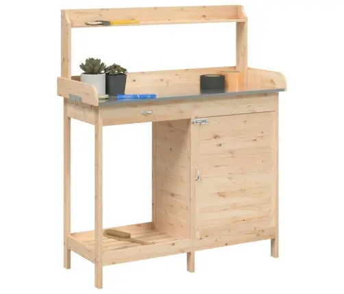 Sodinimo Stalas Su Spintele, 110,5X45X124,5cm Eglės Masyvas