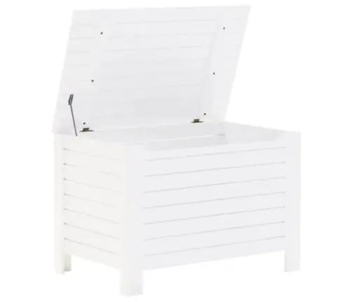 Uzglabāšanas Kaste Ar Vāku Rana, Balta, 80X49X54 Cm, Priede Vidaxl