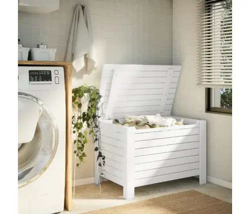 Kaanega Hoiukast "Rana" Valge, 100 X 49 X 54 cm Männipuit