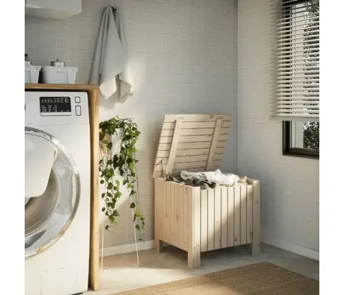 Uzglabāšanas Kaste Ar Vāku Rana, 60X49X54 Cm, Priede Vidaxl