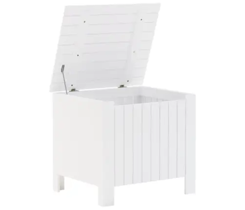 Uzglabāšanas Kaste Ar Vāku Rana, Balta, 60X49X54 Cm, Priede Vidaxl