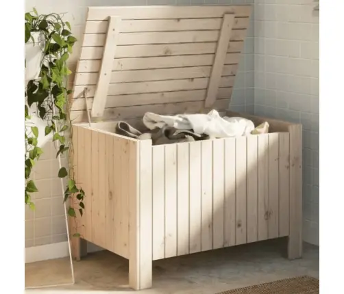 Uzglabāšanas Kaste Ar Vāku Rana, 80X49X54 Cm, Priede Vidaxl