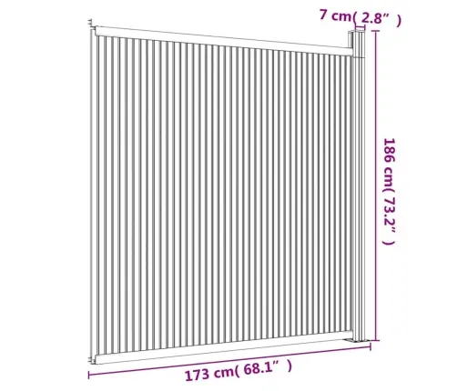 Aiapaneel, Wpc Hall, 173 X 186 Cm