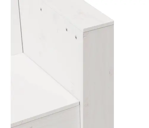 3-Kohaline Aiadiivan, Valge, 189X60X62 Cm Männipuit