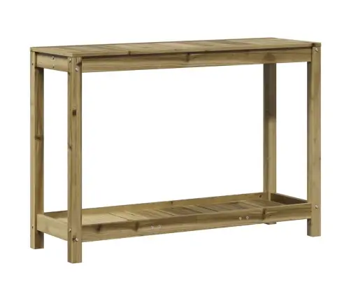 Stādīšanas Galds Ar Plauktu, 108X35X75 Cm, Priedes Masīvkoks Vidaxl