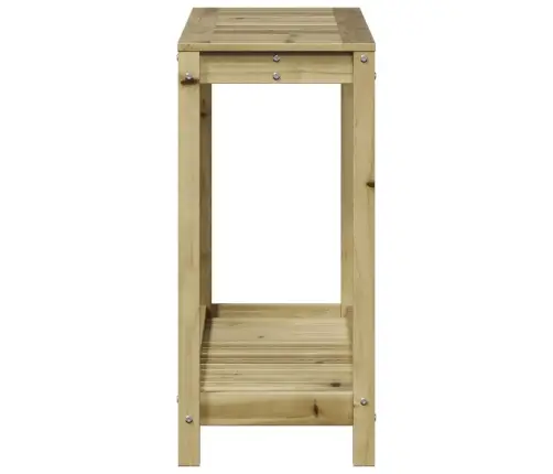 Stādīšanas Galds Ar Plauktu, 108X35X75 Cm, Priedes Masīvkoks Vidaxl