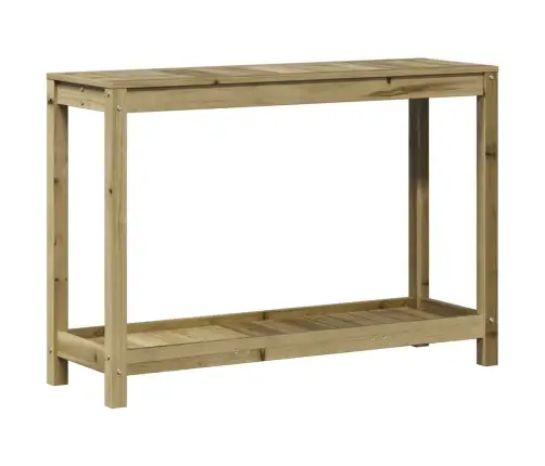 Stādīšanas Galds Ar Plauktu, 108X35X75 Cm, Priedes Masīvkoks Vidaxl