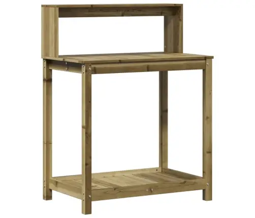 Sodinimo Stalas Su Lentynomis, 82,5X50X109,5cm Pušis