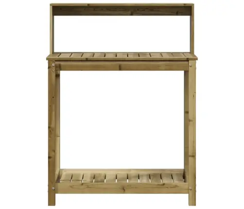 Sodinimo Stalas Su Lentynomis, 82,5X50X109,5cm Pušis