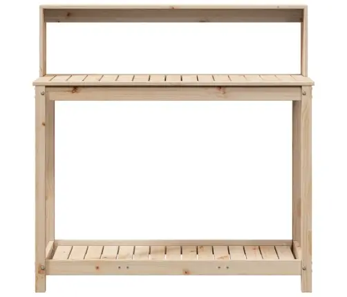 Stādīšanas Galds Ar Plauktiem, 108X50X109,5 Cm, Priedes Koks Vidaxl