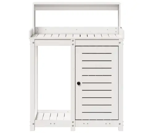 Stādīšanas Galds Ar Plauktiem, Balts, 82,5X50X109,5 Cm, Priede Vidaxl Stādīšanas Galds Ar Plauktiem, Balts, 82,5X50X109,5 Cm, Priede Vidaxl