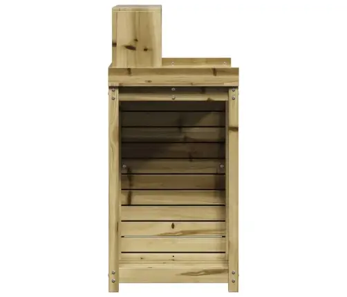 Stādīšanas Galds Ar Plauktiem, 82,5X50X109,5 Cm, Priedes Koks Vidaxl