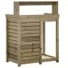 Stādīšanas Galds Ar Plauktiem, 82,5X50X109,5 Cm, Priedes Koks Vidaxl