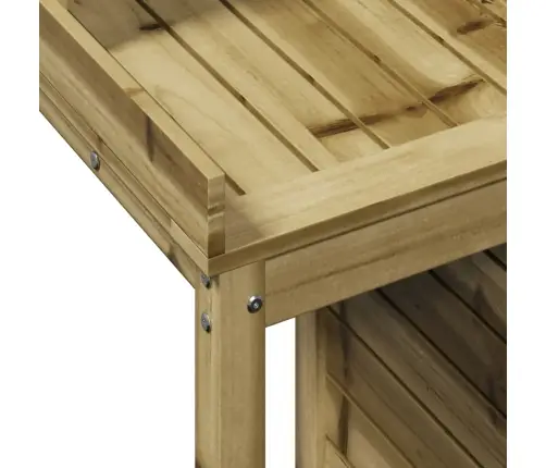 Stādīšanas Galds Ar Plauktiem, 82,5X50X109,5 Cm, Priedes Koks Vidaxl