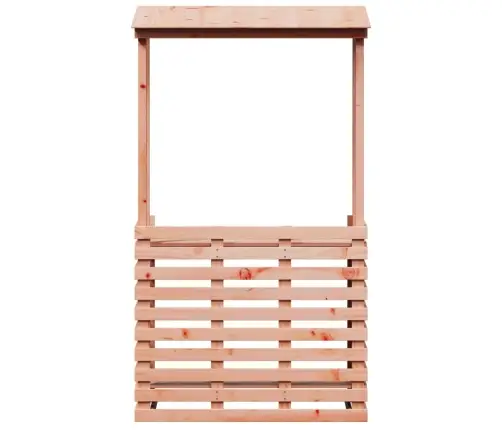 Āra Bāra Galds Ar Jumtu, 112,5X57X195,5 Cm, Masīvkoks Vidaxl