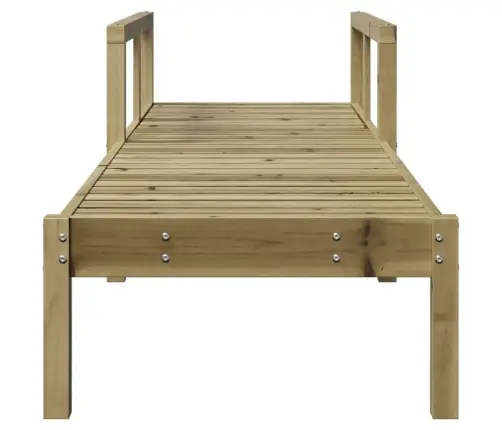 Saulės Gultas, 199,5X62X55cm Impregnuota Pušies Mediena