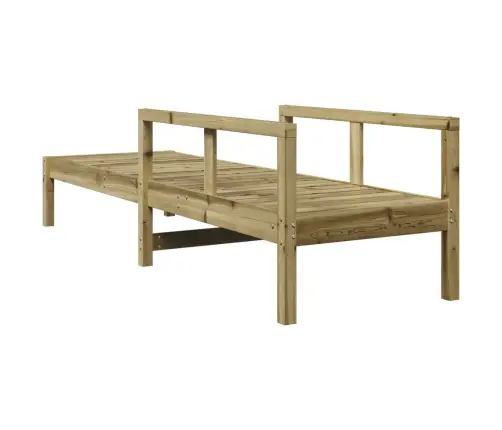 Saulės Gultas, 199,5X62X55cm Impregnuota Pušies Mediena