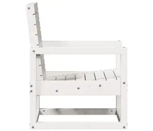 3-Daļīgs Dārza Atpūtas Mēbeļu Komplekts, Balts Priedes Koks Vidaxl