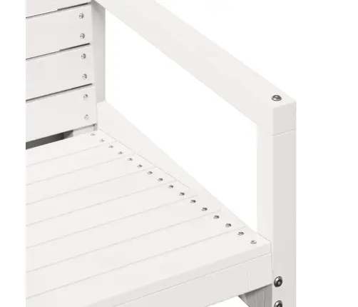 3-Daļīgs Dārza Atpūtas Mēbeļu Komplekts, Balts Priedes Koks Vidaxl