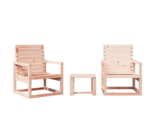 3-Osaline Aiamööbli Komplekt, Ebatsuuga Puit 3-Osaline Aiamööbli Komplekt, Ebatsuuga Puit