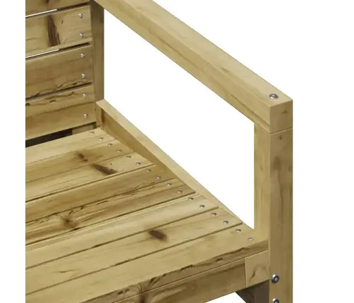 Sodo Poilsio Baldų Komplektas, 3 Dalių, Impregnuota Pušis