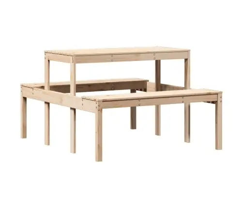 Piknika Galds, 110X134X75 Cm, Priedes Masīvkoks Vidaxl