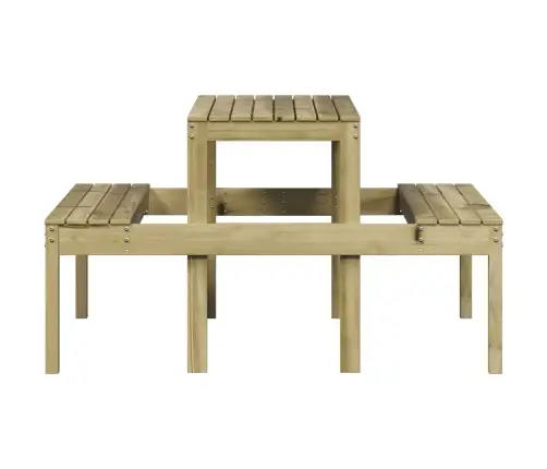 Iškylų Stalas, 110X134X75cm Impregnuota Pušies Mediena